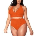 thumbnail image 2 of Women's Solid Swimsuit Swimsuits Two Piece Plus Size Bathing Suits for Teens, 2 of 7