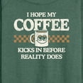 thumbnail image 3 of Instant Message - Hope My Coffee Kicks In - Women's Lightweight French Terry Long Sleeve Shirt, 3 of 6