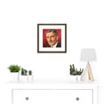 thumbnail image 2 of Timym Portrait UK War Secretary Anthony Eden Painting 8X8 Inch Square Wooden Framed Wall Art Print Picture with Mount, 2 of 4