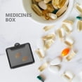 thumbnail image 2 of HLONK 8pcs Small Pill Box Set Portable Pill Holder With Clear Lid Weekly Medicine Container Single Tablet Box For Travel Daily Medication Plastic, 2 of 6