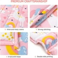 thumbnail image 3 of Anjee Kids Weighted Blanket 5 lbs, Calming for Sleep, Washable Heavy Blanket for Anxiety Relief, 36x48 inches Pink Unicorn, 3 of 11