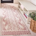 thumbnail image 2 of SAFAVIEH Metro Melody Geometric Runner Rug, Pink/Ivory, 2'3" x 9', 2 of 8