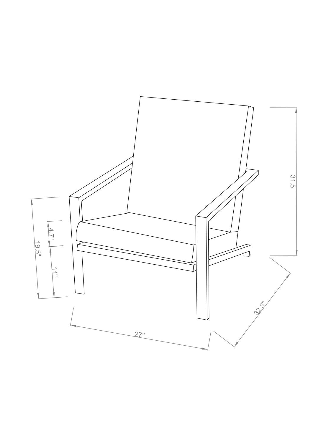 Ensemble Bistro Bern en Aluminium, Blanc