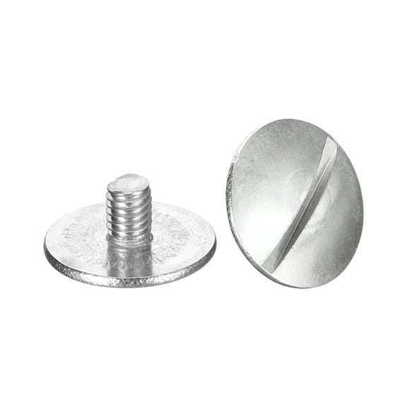 M3x4mm Extra Large Flat Head Slotted Screws, 8 Pack 304 Stainless Steel Bolts