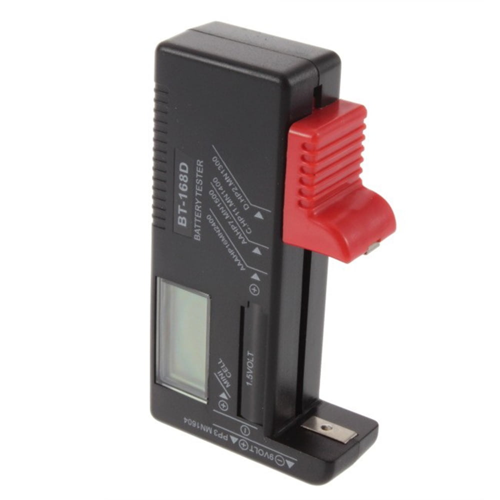 BT-168D testeur de Batterie num/érique Volt Checker 9V 1.5V Pile Bouton Rechargeable AAA AA C D Universal Test de la Batterie