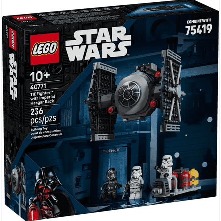 LEGO 40771 Star Wars TIE Fighter with Imperial Hangar Rack