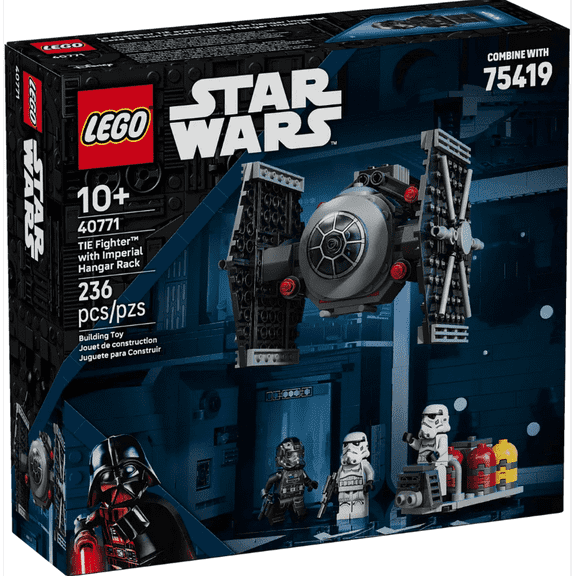 LEGO 40771 Star Wars TIE Fighter with Imperial Hangar Rack