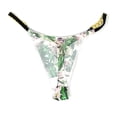 thumbnail image 2 of Victoria's Secret Bombshell Shine Thong Panty Light Pink Floral Chain Size X-Large NWT, 2 of 2