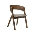 thumbnail image 2 of Benjara 5 Piece Dining Table with Open Curved Back Chairs, Black and Gray, 2 of 6