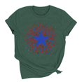thumbnail image 4 of USA Flag Tee Shirt for Women 4th of July Independence Day Gift T Shirt Casual Short Sleeve American Proud T-Shirt Tops, 4 of 6
