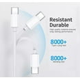 thumbnail image 4 of USB C to USB C Cable - 2m / 6 ft - USB Cable Male to Male - USB-C Cable - USB-C Charge Cable - USB Type C Cable - USB 2.0 (USB2CC3M) - USB cable - 24 pin USB-C (M) to 24 pin USB-C (M), 4 of 5