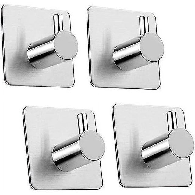 Gancho Adhesivo de PARED MACHAO Kit de 4 piezas Toallero de Baño sin Taladrar