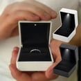 thumbnail image 2 of LED Light Jewelry Box – Proposal & Engagement Ring Display,Velvet Interior Storage Gift Box for Necklace & Earrings,Showcase Holder, 2 of 3