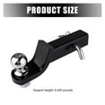 thumbnail image 2 of Trailer Hitch Mount Adjustable Trailer Drop Hitch Ball Mount Tow Drop Hitch 2 Inch Receiver With 6000-Pound Capacity For Trucks ,Weatherproof Double Locking Hitch Pin, 2 of 7