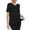 Black, variant on ZZwxWA Womens Summer Tops Short Sleeve Shirts Trendy V Neck T Shirts for Women Casual Tops