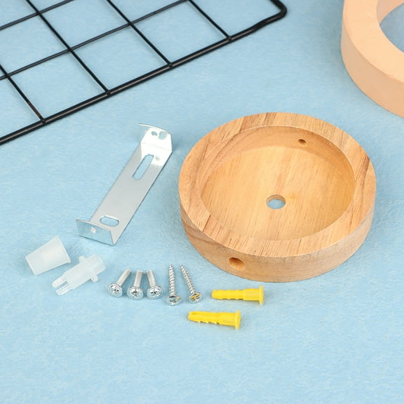 10cm Wooden Light Canopy Kit Wood Lamp Bases Ceiling Panel Chassis Lamps Lighting Accessories Vintage Chandelier Ceiling Plate