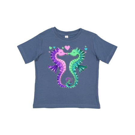 

Inktastic Seahorses Kissing with Hearts Gift Toddler Boy or Toddler Girl T-Shirt