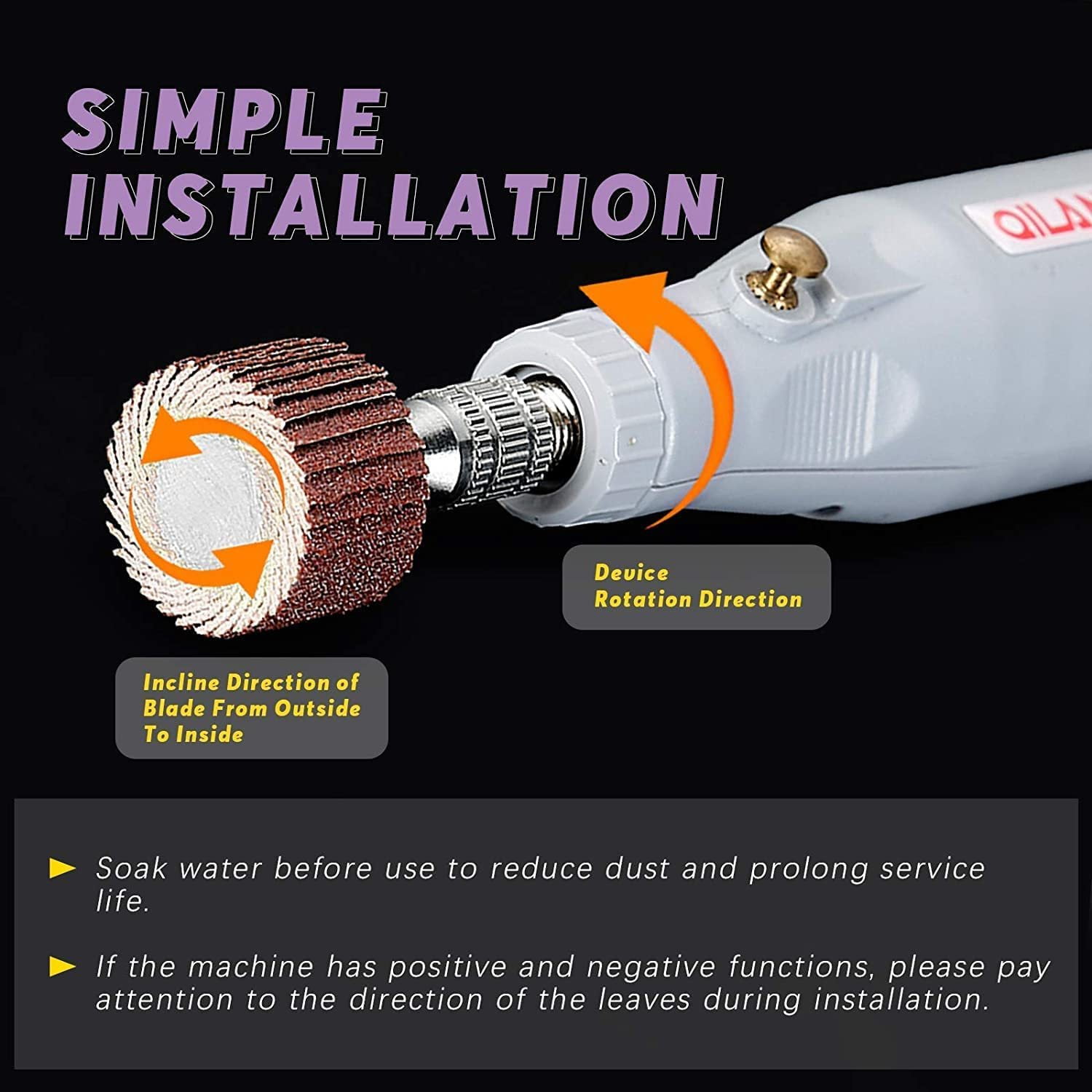 CintBllTer Abrasive Flap Wheel Sander, Abrasive Flap Wheel, 240 Grit