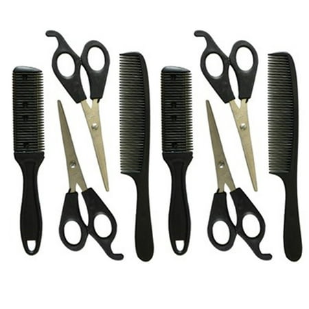 8pc Hair Styling Set Comb ScissorsCutting Shears Hairdressing Salon