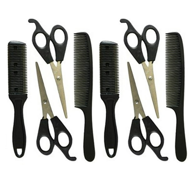 8pc Hair Styling Set Comb ScissorsCutting Shears Hairdressing Salon  Professional 
