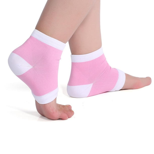 Herwey Heel Socks, Spa Socks, Gel Spa Heel Socks Moisturising Pedicure Foot  Care Open Toe Socks Heel Protection 