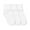White, variant on Girls Baby Organic Cotton Seamless Turn Cuff Ankle Socks 3 Pair Pack