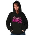thumbnail image 3 of Breast Cancer Awareness Chemo Hero Hoodie Sweatshirt Women Brisco Brands X, 3 of 6