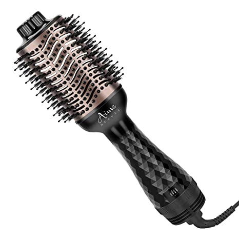 One Step Hair Dryer & Volumizing Hot Air Brush, Hair Blow Dryer Brush,  Ceramic Straightener Brush, Curler & Hot Comb 4 in 1 Salon Ionic Hair Brush,  Hair Styling Tools, Black - Walmart.com