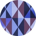 thumbnail image 1 of Ahgly Company Tapis Rond Lavable en Machine Intérieur Transitionnel Bleu Ciel, 8 Pieds Rond, 1 of 7