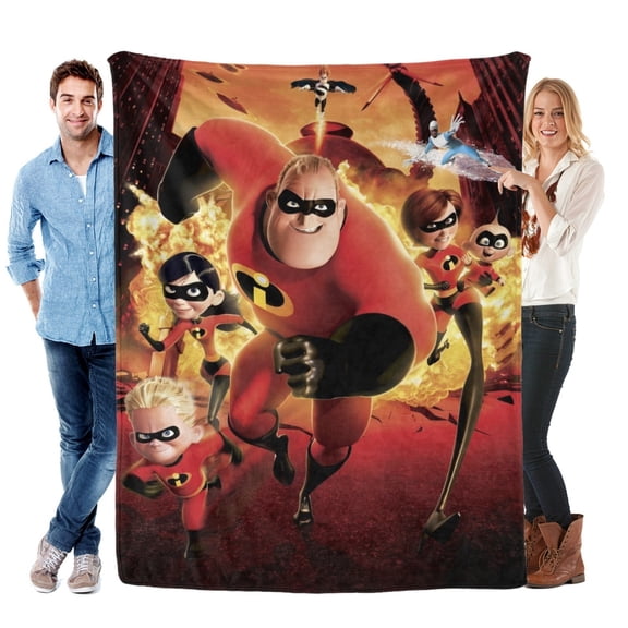 The Incredibles Blanket Soft Bed Sofa Throw Cozy Lightweigh Birthday Gift