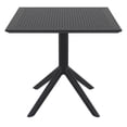 thumbnail image 2 of Siesta ISP106-BLA Table Carrée Ciel de 31 Po Noir, 2 of 6