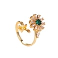 thumbnail image 1 of Sonducket Anillo de tamaño ajustable para mujer, diseño de flores con personalidad, anillos abiertos, accesorios de compromiso, accesorios de joyería de Ropa, zapatos y accesorios Miscelánea Oro, 1 of 6