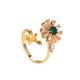 thumbnail image 1 of Guardurnaity Anillo de tamaño ajustable para mujer, anillos abiertos con flores preciosas, regalo de compromiso, accesorios populares elegantes, Ropa, zapatos y accesorios Miscelánea Oro, 1 of 6