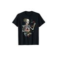 thumbnail image 1 of Camiseta para hombre Cool Skeleton Plant Nature Flower Halloween T-shirt, 1 of 6