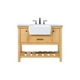 thumbnail image 3 of Elegant Kitchen and Bath 42 inch Single bathroom vanity in natural wood, 3 of 8