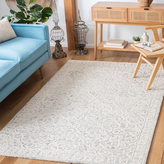 Safavieh Metro Joshua Medallion Area Rug, Silver/Ivory, 5' x 8'