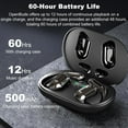 thumbnail image 3 of Open Ear Bluetooth 5.4 Headphones,Wireless Bone Conduction Earbuds Built-in Mic Sport Over Earphones with Comfort Ear Hooks LED Display Charging Case,Waterproof IPX7 Design for Running Fitness,Black, 3 of 8