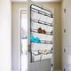 thumbnail image 4 of Zapatero colgante de doble cara con 30 bolsillos grandes y percha giratoria blanco, 4 of 9
