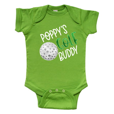 

Inktastic Poppy s Golf Buddy with Golf Ball Gift Baby Boy or Baby Girl Bodysuit