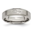 thumbnail image 1 of Titanium Cross 6mm Edge Wedding Band Ring Man Religious Designed  For Dad Mens  For Him, 1 of 11