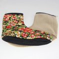 thumbnail image 4 of Women Muslims Prayer Socks Flower Pattern Anti Slip Islamic Overshoes Shoe Cover Fleece Lining Winter Thickened Slippe, 4 of 4