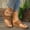 Brown, variant on USSUMA Sandals for Women Summer New foreign Trade Large Size Wedge Fish Mouth Solid Color Large Size One Line Outside To Wear Beach Sandals Beach Pool Day Slides 50% off Clear