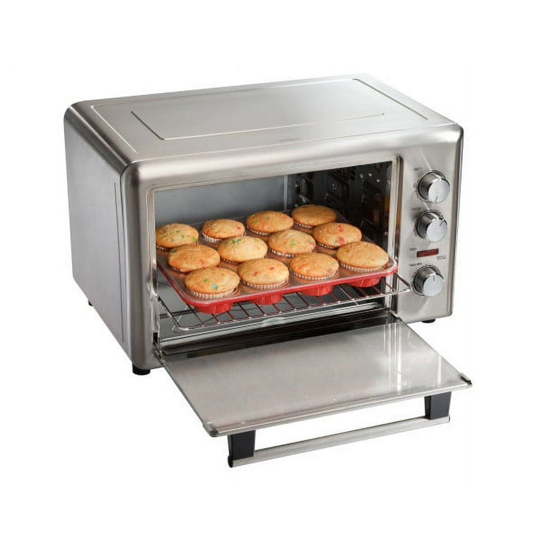 Hamilton Beach 31103A Countertop Oven with Convection and Rotisserie,  Metallic (Discontinued)
