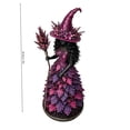 thumbnail image 3 of Resin Floral Witch Figurine, 7.1 inch Nature-Inspired Fall Halloween Statue for Tabletop, Mantel, Shelf, Entryway, Party Display and Seasonal Home Decoration, C, 3 of 7