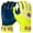 Yellow, variant on Easton Youth Limited Edition Spring Break Walk Off Ethos Batting Gloves Light Blue Small