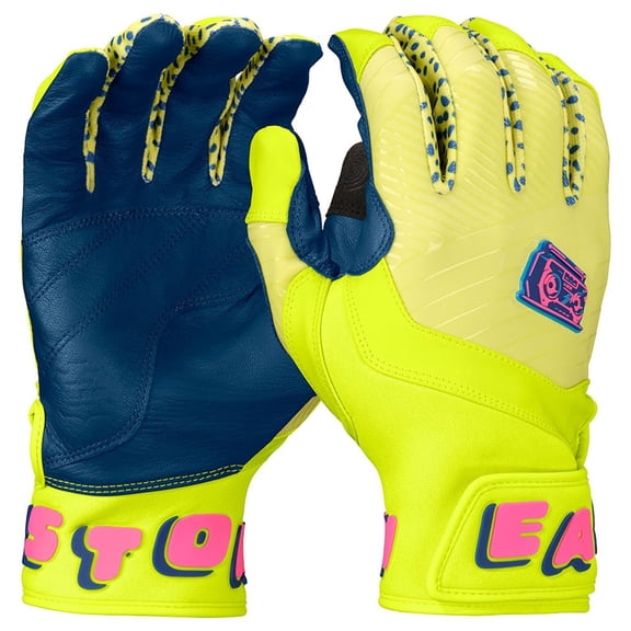 Easton Youth Limited Edition Spring Break Walk Off Ethos Batting Gloves Yellow Medium