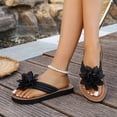 thumbnail image 5 of Dakaela Flip Flops for Women with Arch Support Yoga Mat Cork Footbed Comfortable Summer Beach Slip on Walking Thong Sandals Indoor Outdoor Size 6-10 Black, 5 of 9