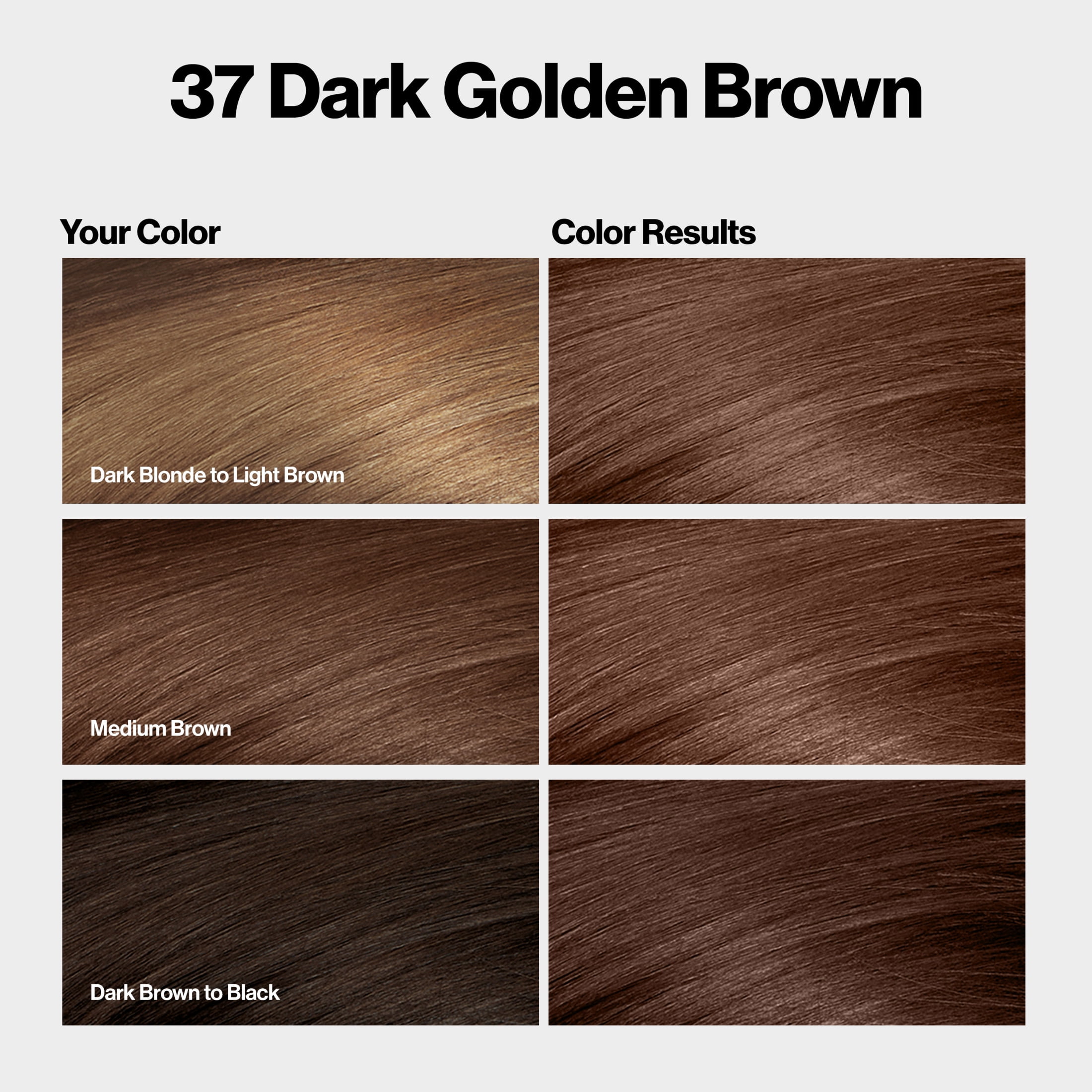 (3 pack) Revlon ColorSilk Permanent Hair Color, Bond Repair Complex, 37 Dark Golden Brown, 1 pack