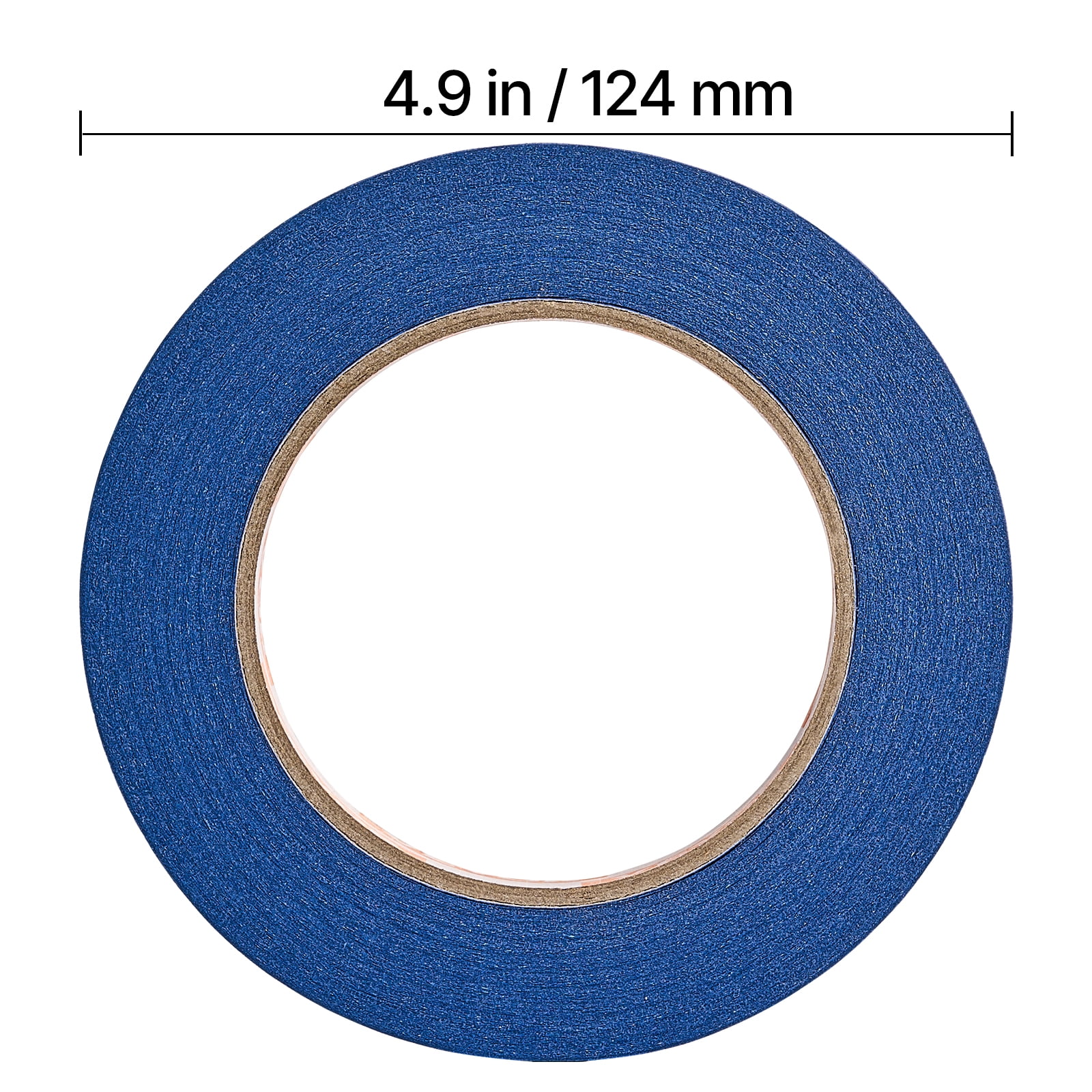 KFFKFF Artist's Adhesive Strip, Width of 1 Inch (0.94 In x 60 Yds), Pack of 6, Azure Adhesive Strip for Paint Jobs, Border, Trim, Ceiling, Surface Protection Tape with Easy Removal