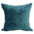 thumbnail image 3 of Blazing Needles Square Faux Fur Throw Pillows, 17", Agora Teal 2 Count, 3 of 3